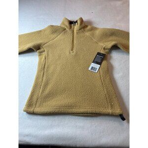 Backcountry Alder 1/4 Zip Womens Fleece Pullover Jacket X-Small Tan